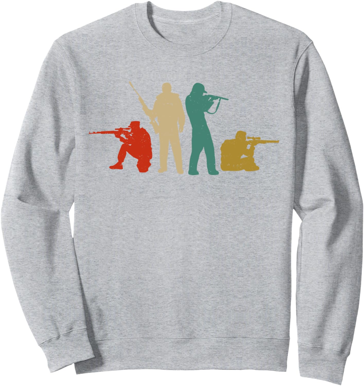 

Ретро винтажная толстовка для охотника на оленя Deer Buck Hunting Hunter Da0, серый