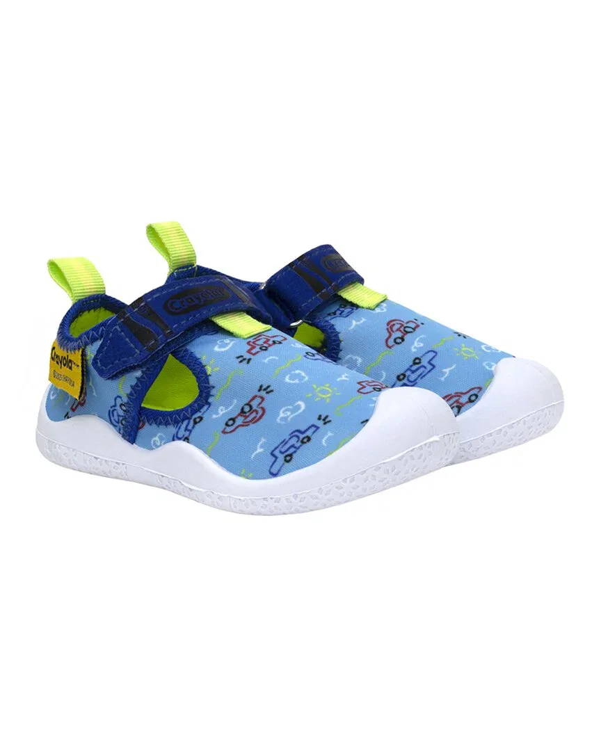 Robeez Crayola Car Doodles Water Shoe, синий