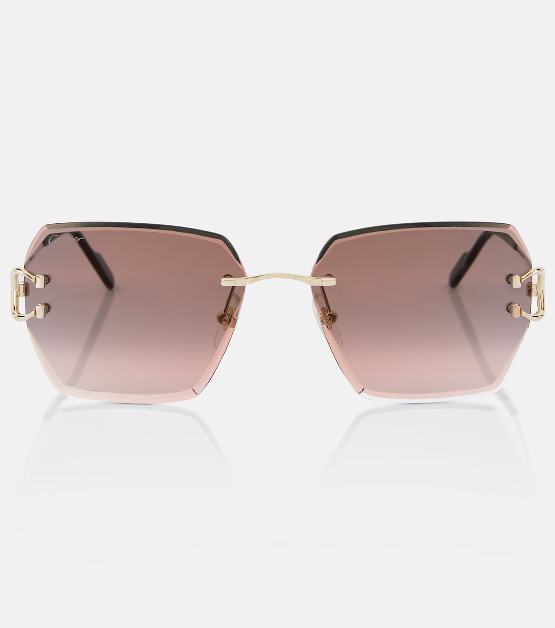 

Солнцезащитные очки квадратной формы Signature C de Cartier Cartier Eyewear Collection