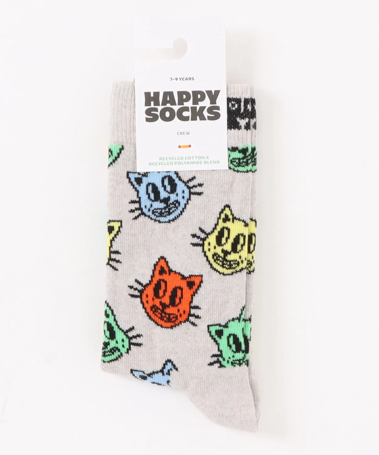 Носки детские с дизайном животных Happy Socks, пара, серые
