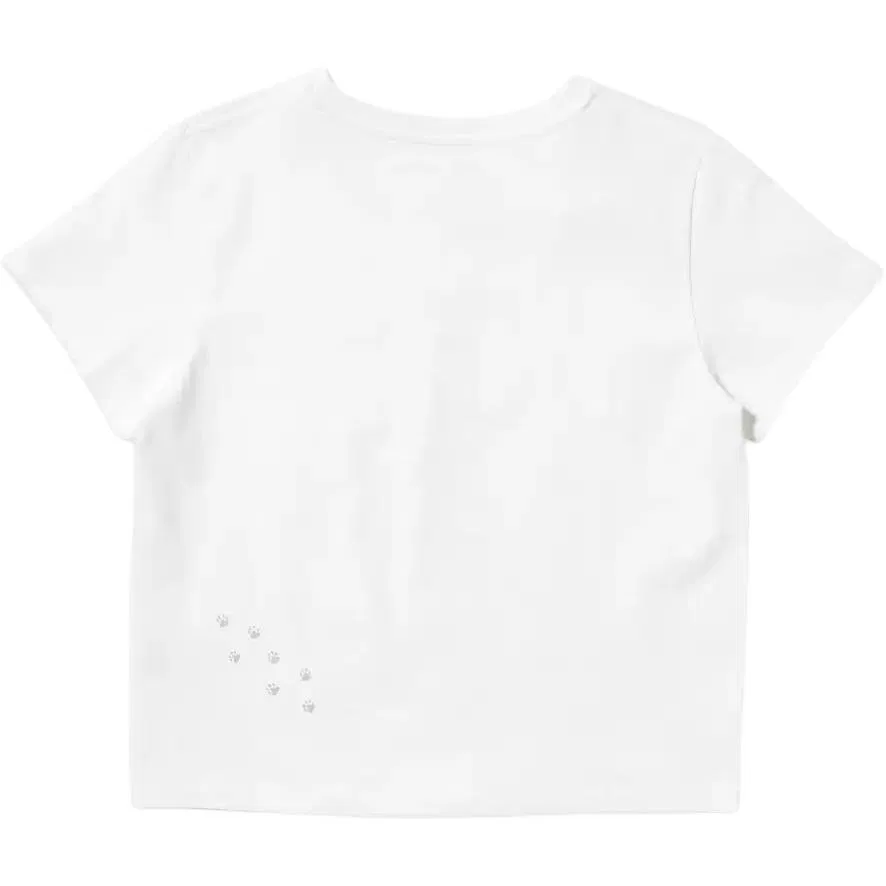 Футболка женская с принтом Mofusand UNIQLO белая — фото 3