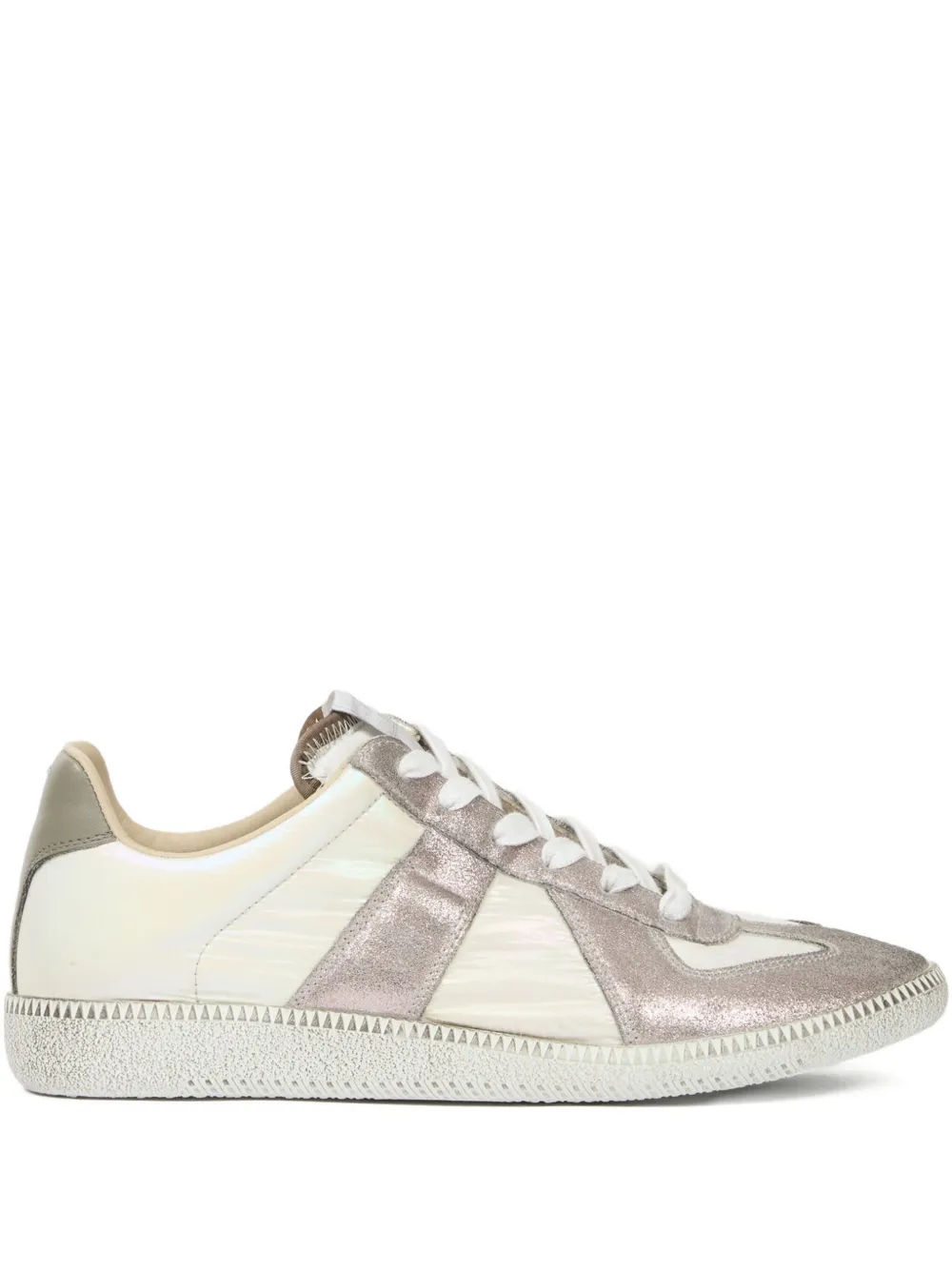 

Кроссовки с эффектом металлик MAISON MARGIELA, белый