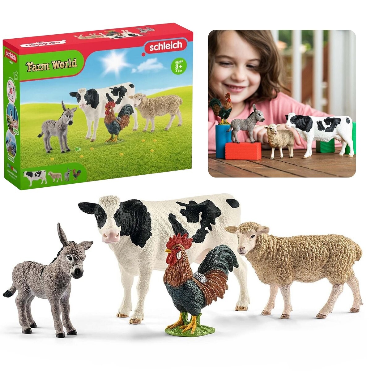 

SLH42385 Schleich Farm World - Стартовый набор с фигурками сельскохозяйственных животных, фигурки для детей 3+