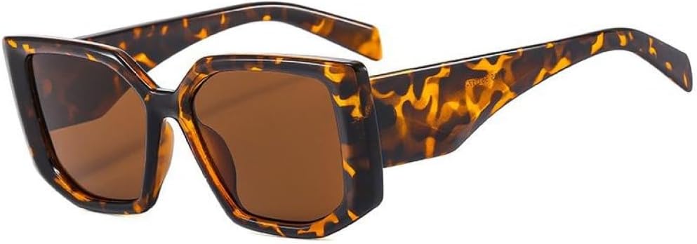 

Модные квадратные солнцезащитные очки для женщин, винтажные, увеличенного размера, с защитой от УФ-излучения UV400, квадратные, с градиентным переходом цвета, в крупной оправе MTZJH, 6