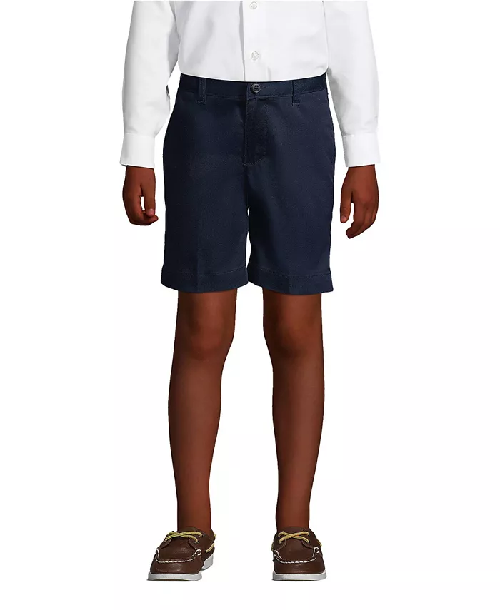 

Шорты-чинос для мальчиков Plain Front Blend Lands' End, синий