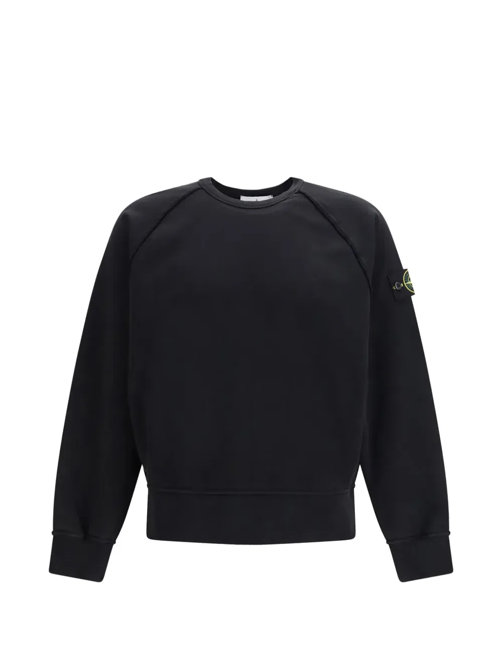 Толстовка с круглым вырезом и нашивками Stone Island, черный