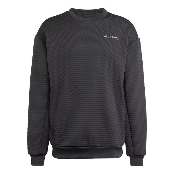 

Свитер terrex xploric crewneck sweatshirt 'black' Adidas, черный