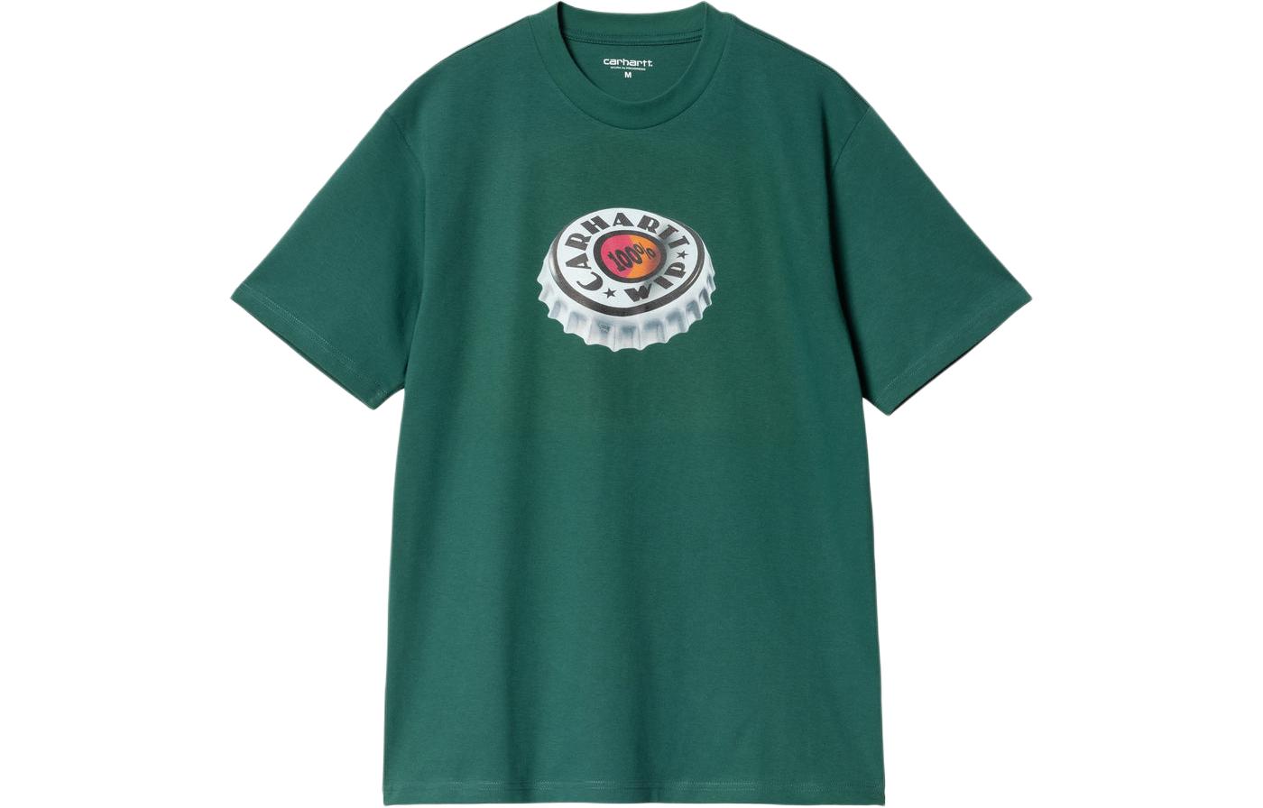 

Carhartt WIP Футболка мужская темно-зеленая, Зеленый, Carhartt WIP Футболка мужская темно-зеленая