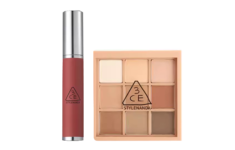 

Набор теней для век и блеска для губ в 9 цветах 3CE