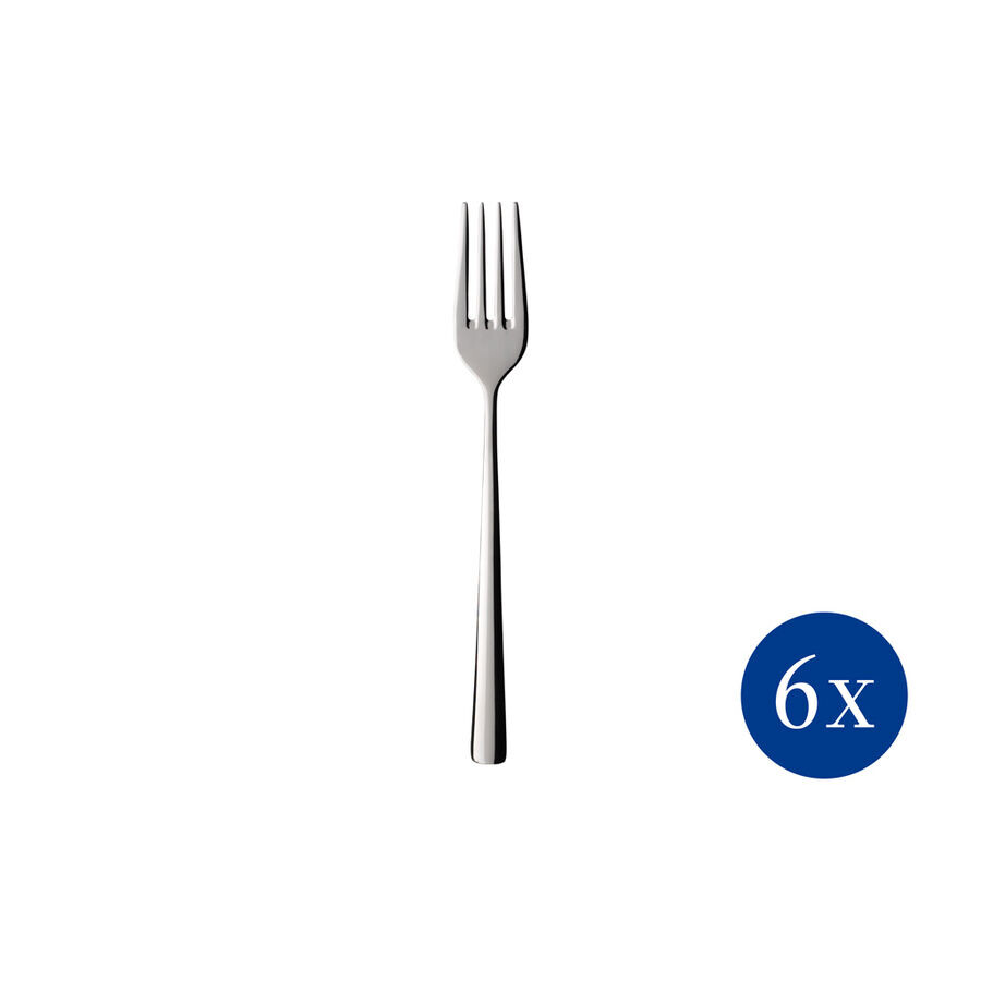 

Пьемонтская вилка, 6 шт Villeroy & Boch, серебро/платина