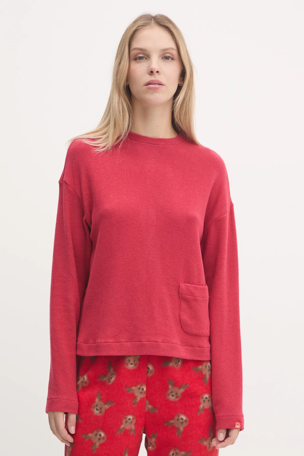 

Пижама с длинными рукавами United Colors Of Benetton, красный