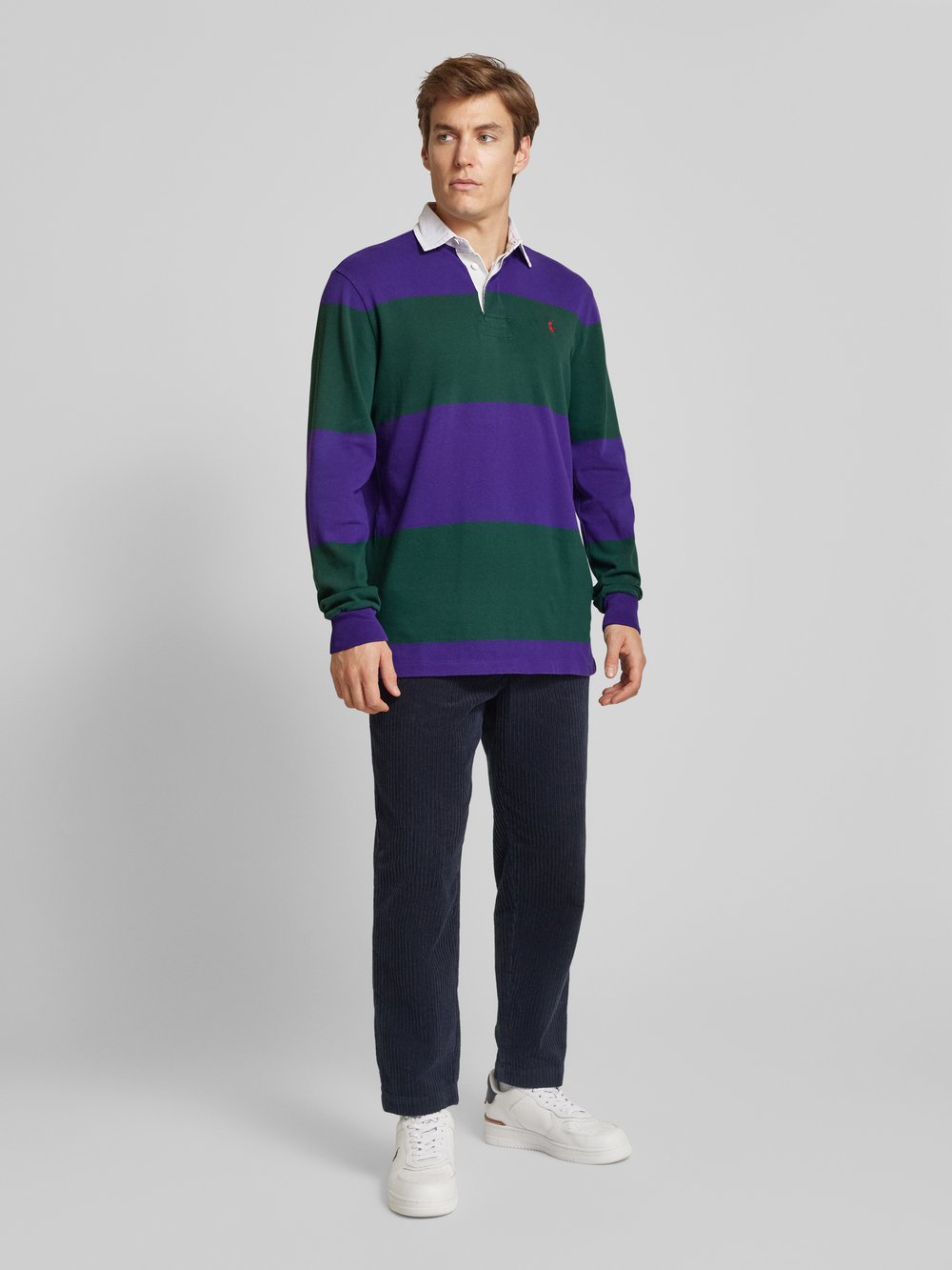 

Рубашка поло с вышитыми этикетками Polo Ralph Lauren, фиолетовый