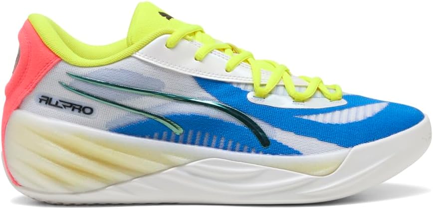 

Кроссовки Puma All-Pro Nitro Team, унисекс для взрослых, белый/желтый/розовый