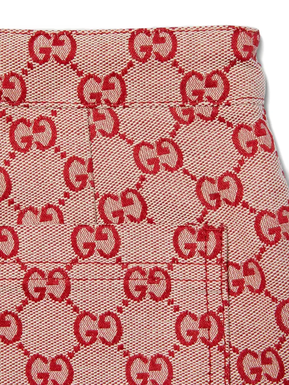 Шорты из парусины GG Gucci Kids, нейтральный — фото 3