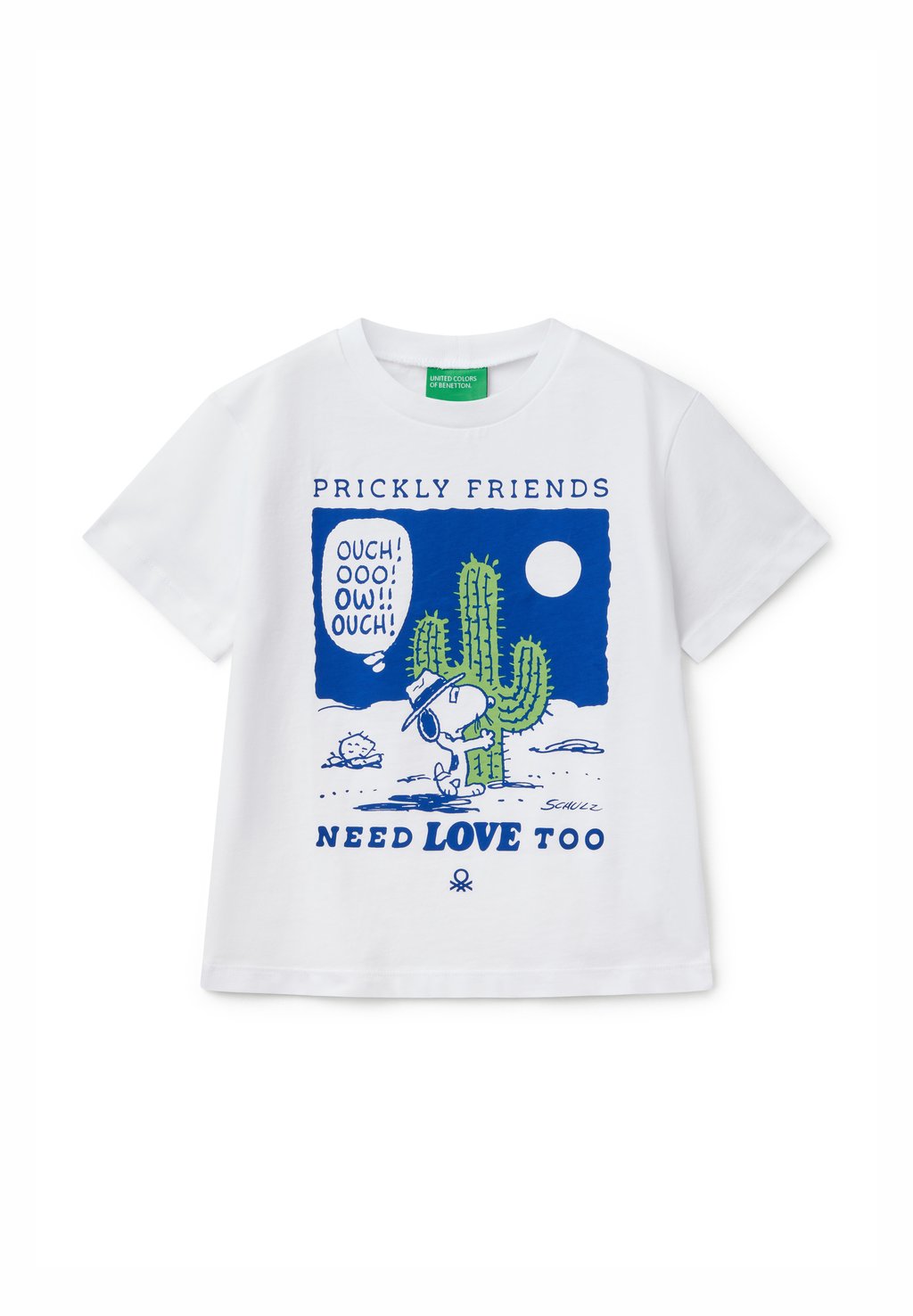 

Футболка с принтом SNOOPY PEANUTS United Colors of Benetton, белый