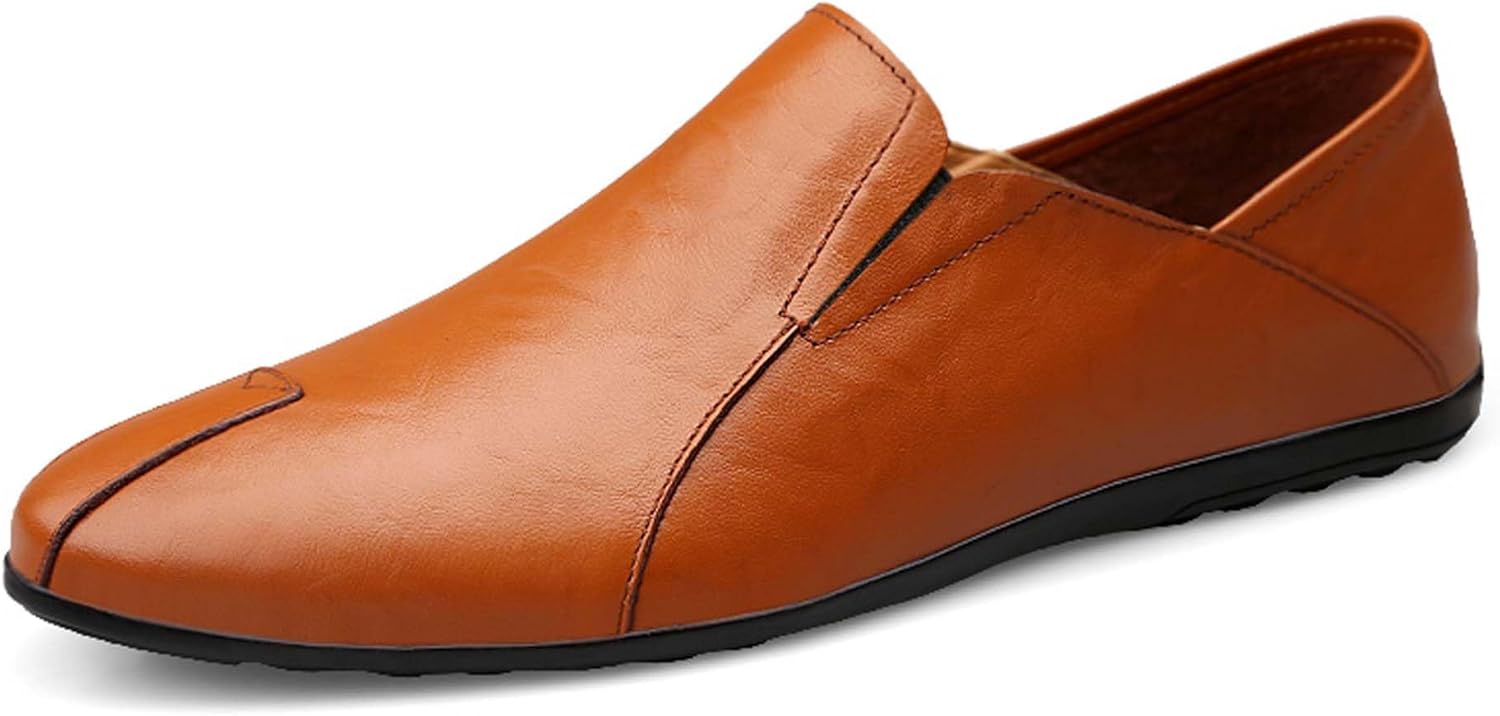 

Мужские лоферы из натуральной коровьей кожи, повседневные туфли на плоской подошве, удобные, мягкие и модные, подходят для всех сезонов, для ежедневных поездок, вождения, экскурсий, свиданий и других случаев Vtiao, коричневый