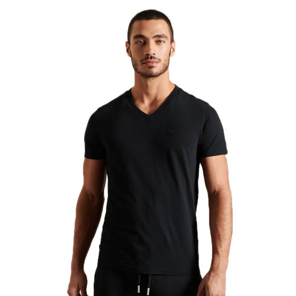 

Футболка с коротким рукавом Superdry Vintage Logo Embroidered, черный