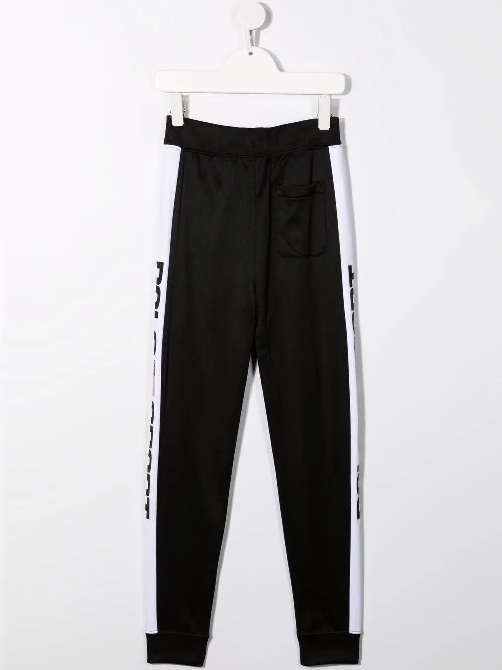 Спортивные брюки с кулиской и логотипом POLO RALPH LAUREN KIDS, черный — фото 2