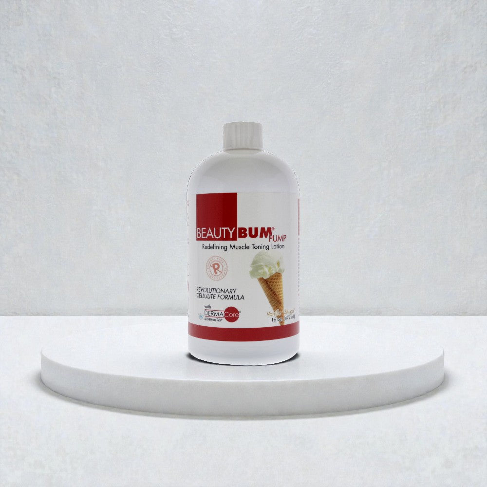 Лосьон для тонизирования мышц BeautyBum Pump Redefining Muscle Toning Lotion - Vanilla Shuga от BeautyFit для женщин - 473 мл (16 унций), прозрачный — фото 2