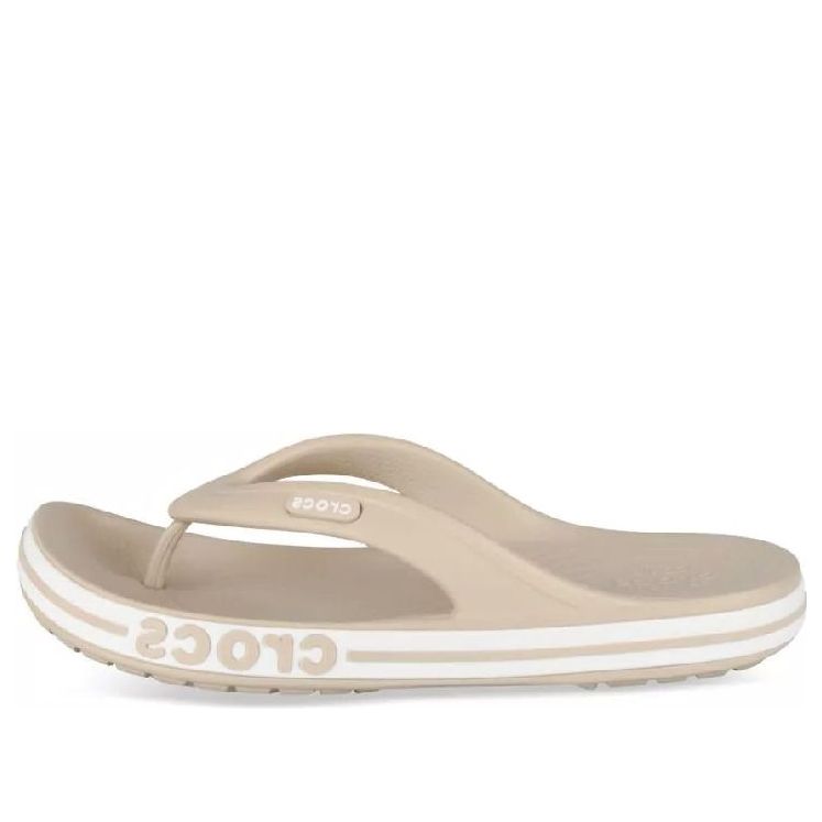 

Тапочки Crocs Bayaband Flip-Flops 'Beige White' 205393-2V3, бежевый