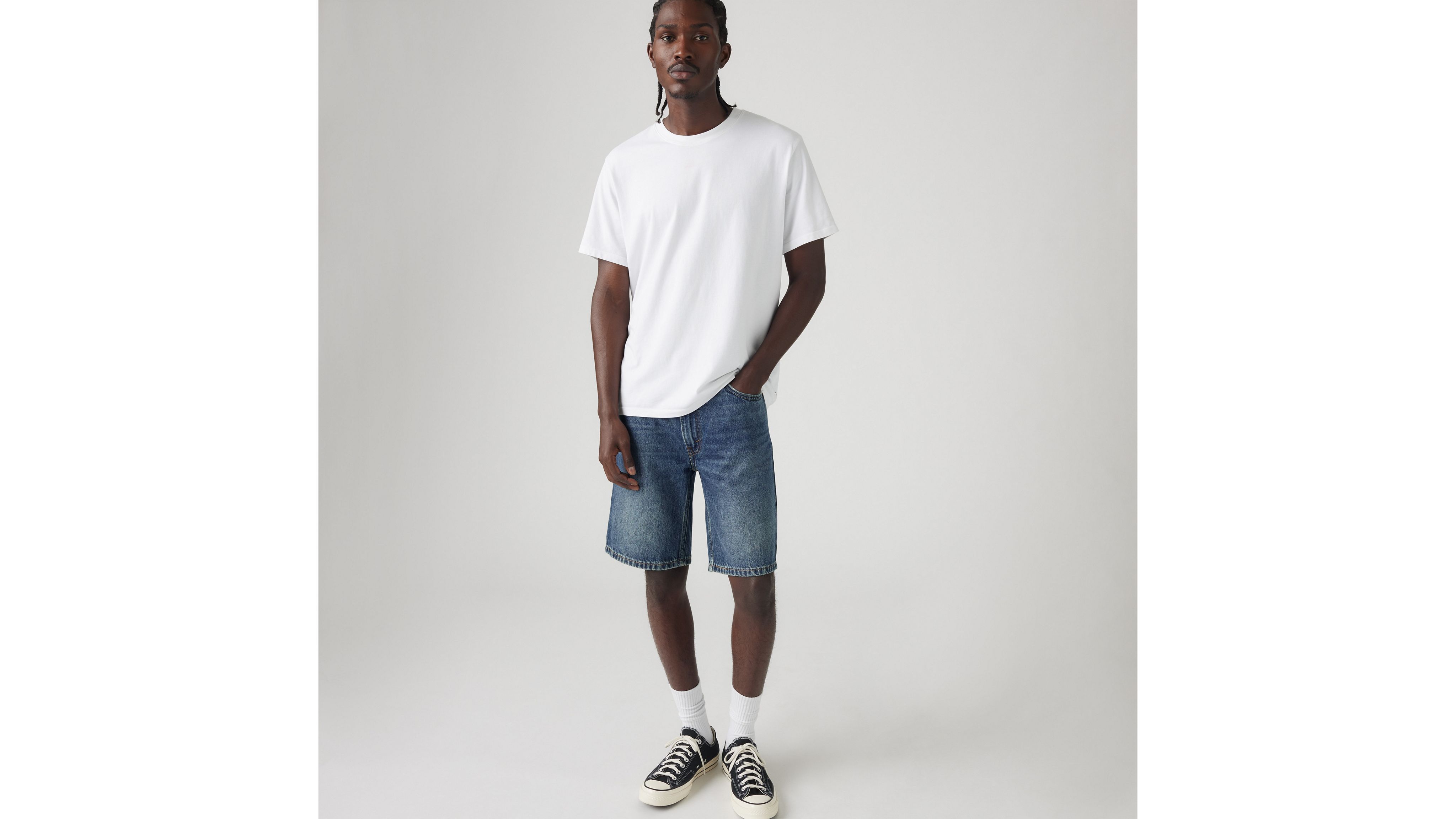 

454 Мужские шорты свободного кроя 10 дюймов Levi's, Playback Music - Dark Wash