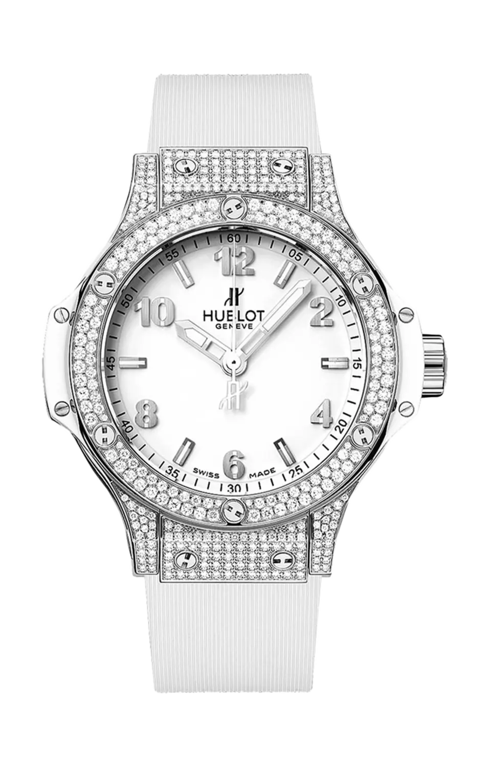 

Часы steel white pave' Hublot