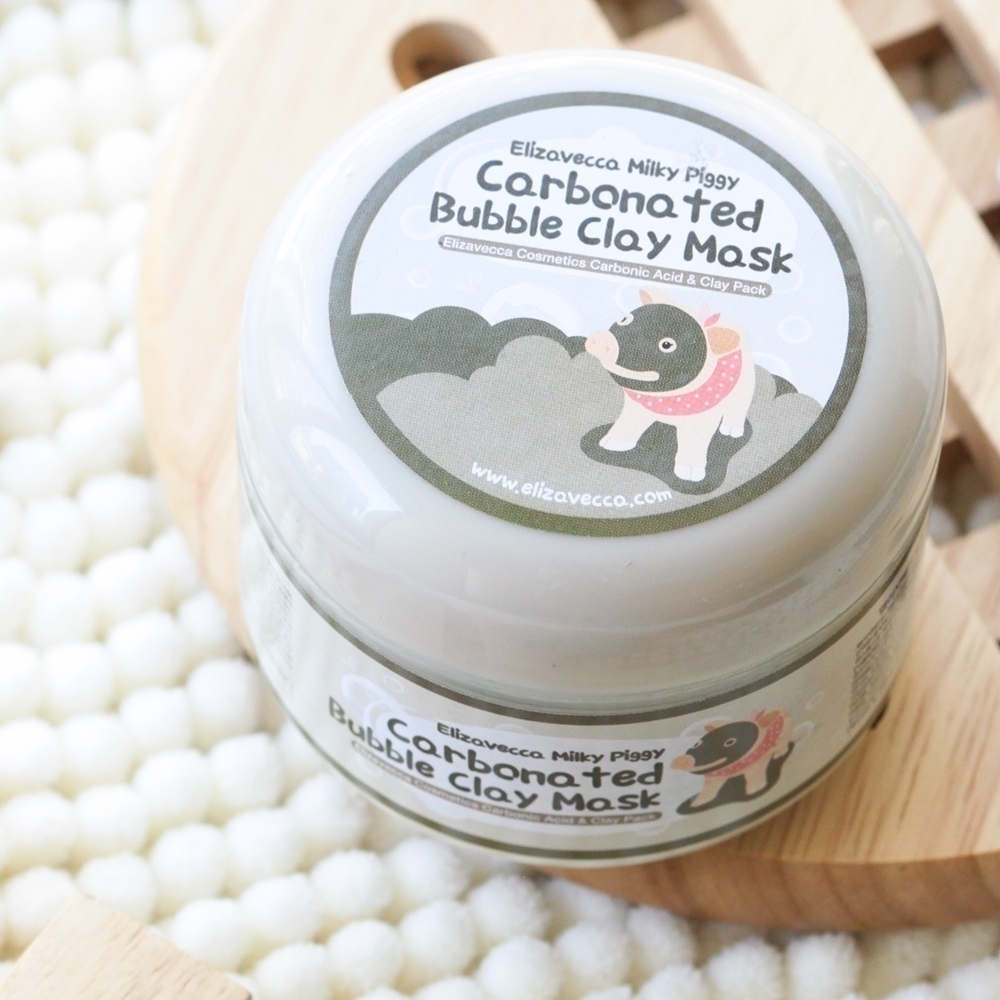 Маска для лица Elizavecca — Milky Piggy с газированной глиной и пузырьками, глубоко очищающая для проблемной кожи, 100 г — фото 3