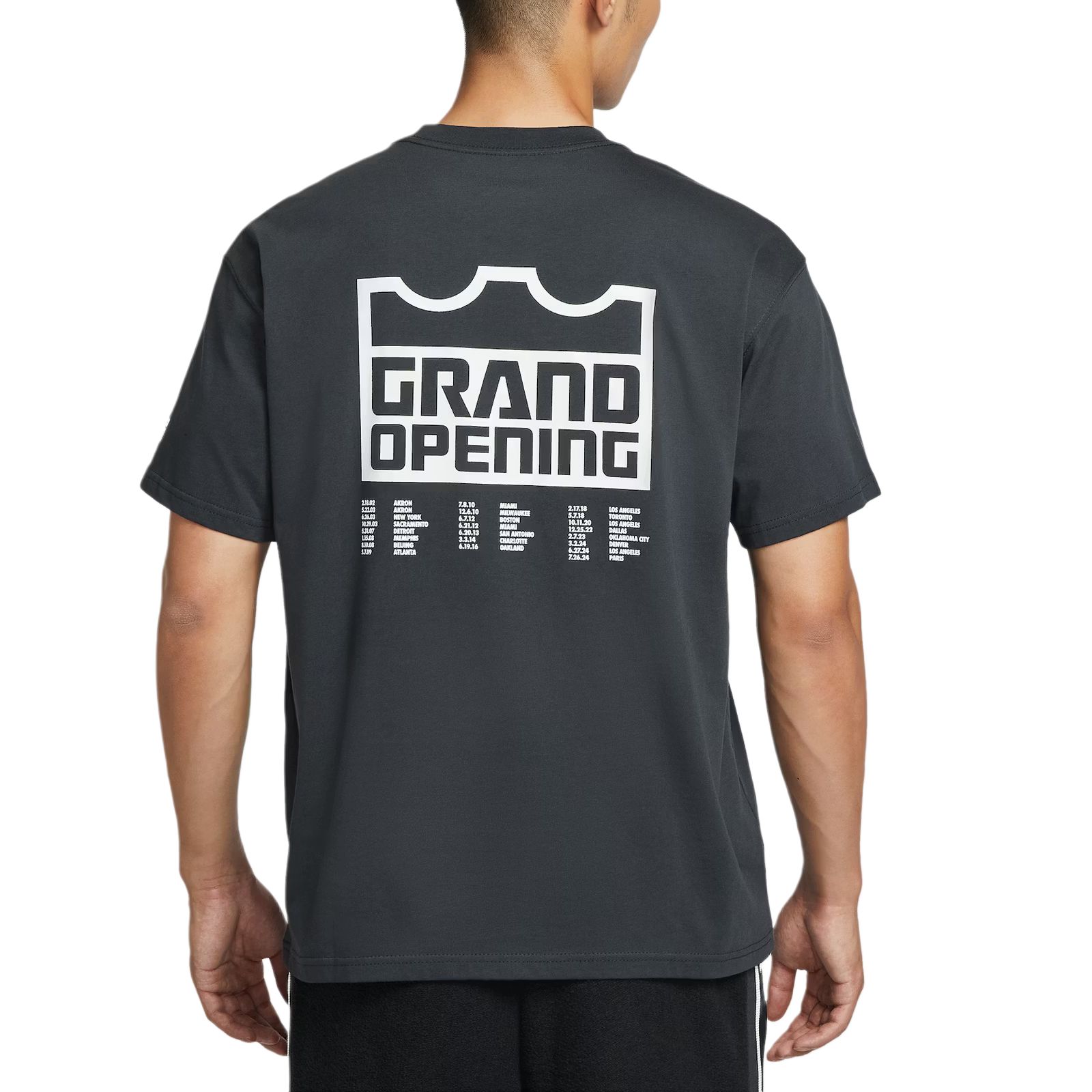 Футболка мужская FW25 LeBron 'Grand Opening' Nike, серый черный — фото 3