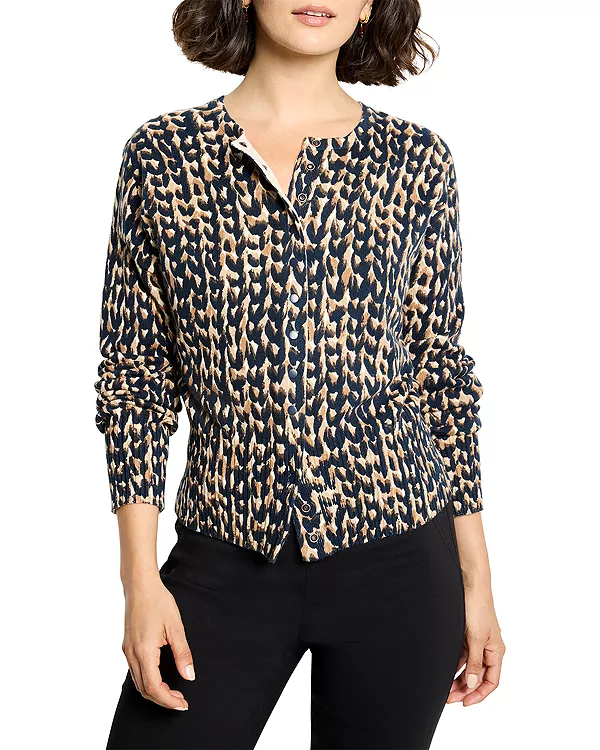 

Кардиган с принтом «Швы» на кнопках Nic+Zoe, мультиколор