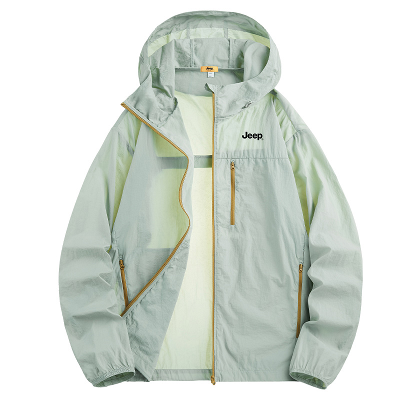 

Суперлегкая дышащая одежда с защитой от ультрафиолета для мужчин и женщин Jeep, cloud mist cyan[transparent uv protective upf50+]