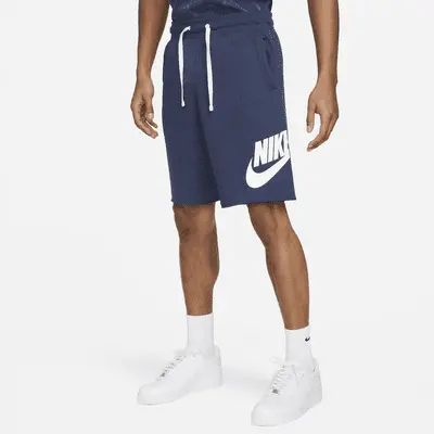 

Шорты Nike Club Alumni, цвет Midnight Navy/White/White