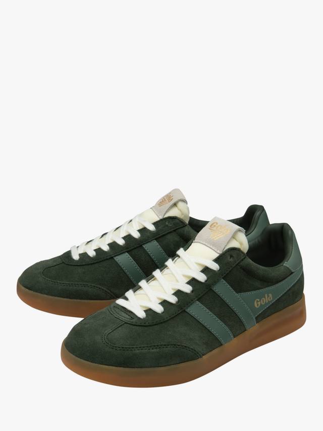 Тренеры Cyclone Suede на шнуровке Gola, Dark Khaki/Sage/Gum — фото 3