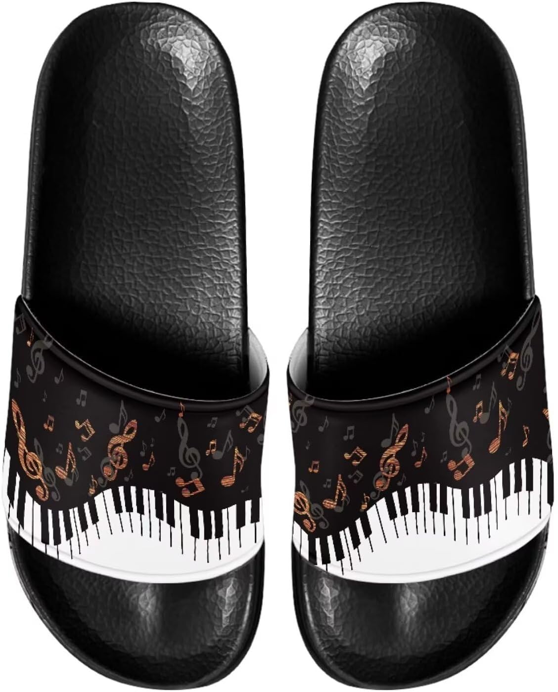 

Домашние шлепанцы JUDENTIDOS, тапочки для ванной, слайдоны, повседневная обувь для мужчин и женщин, Piano Keys Music Notes