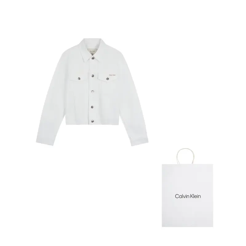 

Calvin Klein Джинсовая куртка женская, UN6-Denim White