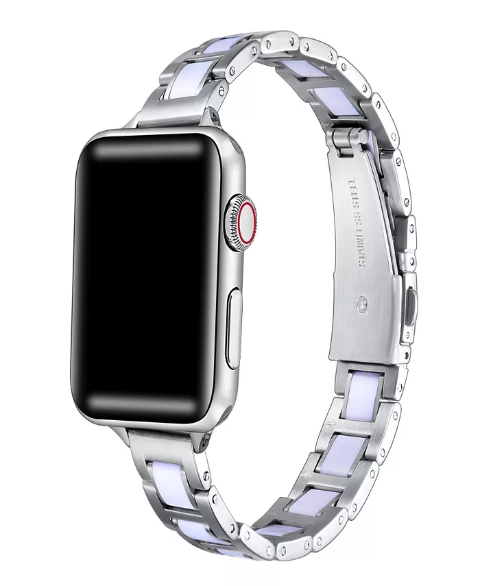 

Женский браслет Amelia Skinny из нержавеющей стали для Apple Watch, размеры: 42 мм, 44 мм, 45 мм, 49 мм Posh Tech, серый