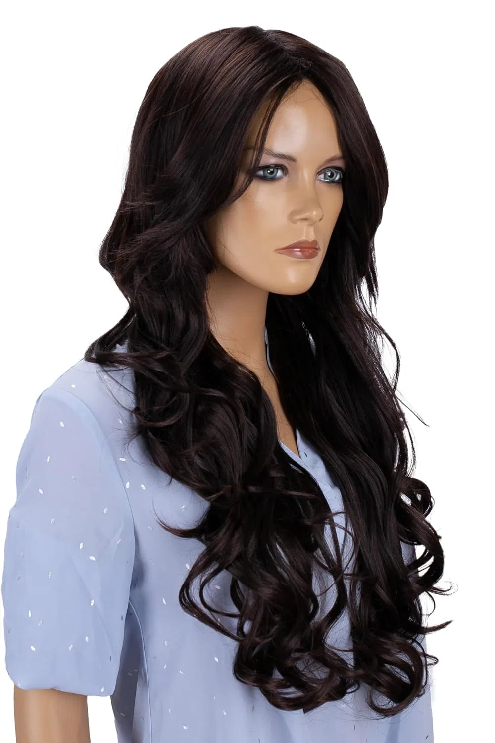 Объемный термостойкий парик из синтетического волокна от Prettyshop Caisha, Dark Brown #2/33 Fp713 — фото 3