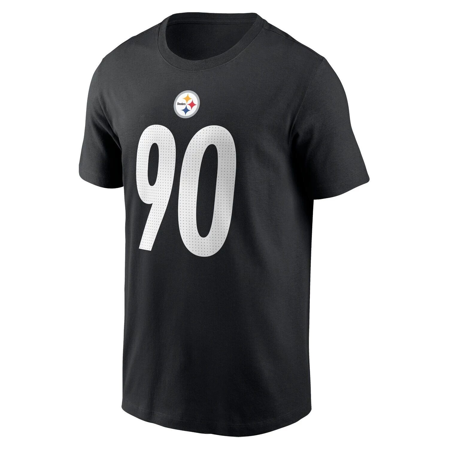 Мужская черная футболка с именем и номером игрока TJ Watt Pittsburgh Steelers Nike — фото 2