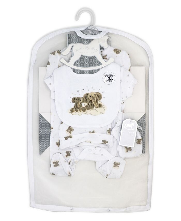 

Подарочный набор из 5 предметов для новорожденных Rock-A-Bye Baby Boutique, коричневый