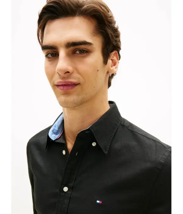 Рубашка regular fit Tommy Hilfiger, черный — фото 4