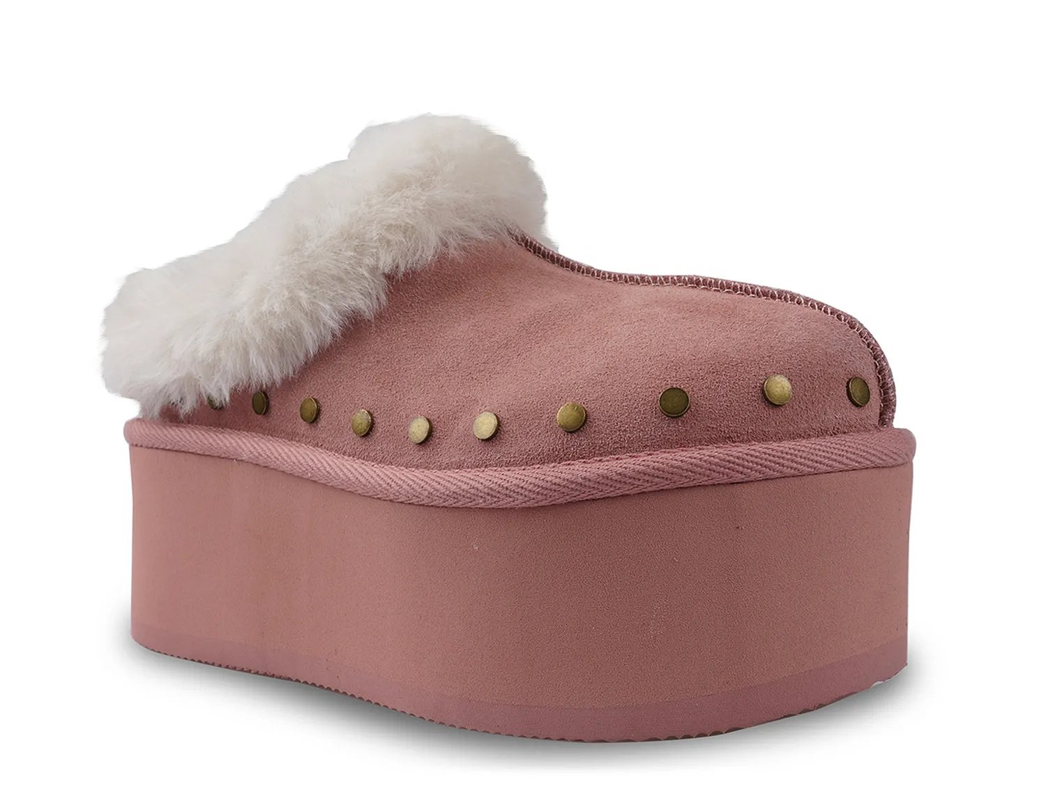 Сабо Candie's Sabi Platform Clog, Pink Suede