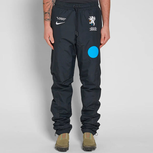 Повседневные брюки x спортивные брюки с принтом athleisure casual sports длинные брюки Nike, черный — фото 3