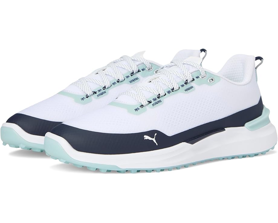 

Кроссовки PUMA Golf Ignite Elevate X, цвет Puma White/Deep Navy/Modern Mint