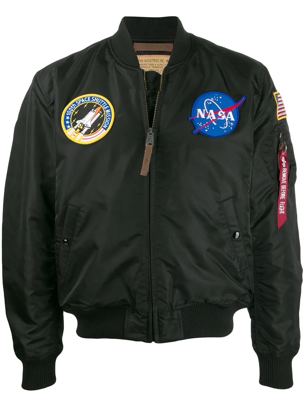 

Куртка-бомбер NASA Alpha Industries, черный