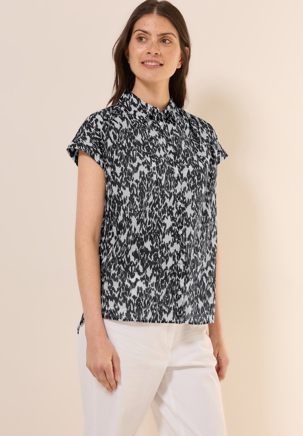 

Блузка на пуговицах MINIMAL PRINT Cecil, кремовый