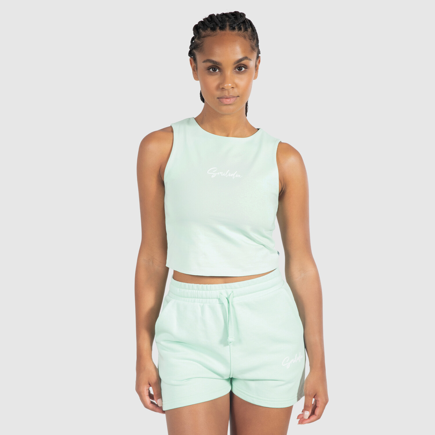 

Спортивная футболка SMILODOX Crop Top Rosina, мятный