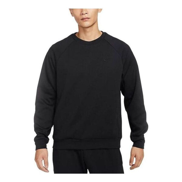 

Свитер uv primary crew sweatshirt 'black' Nike, черный