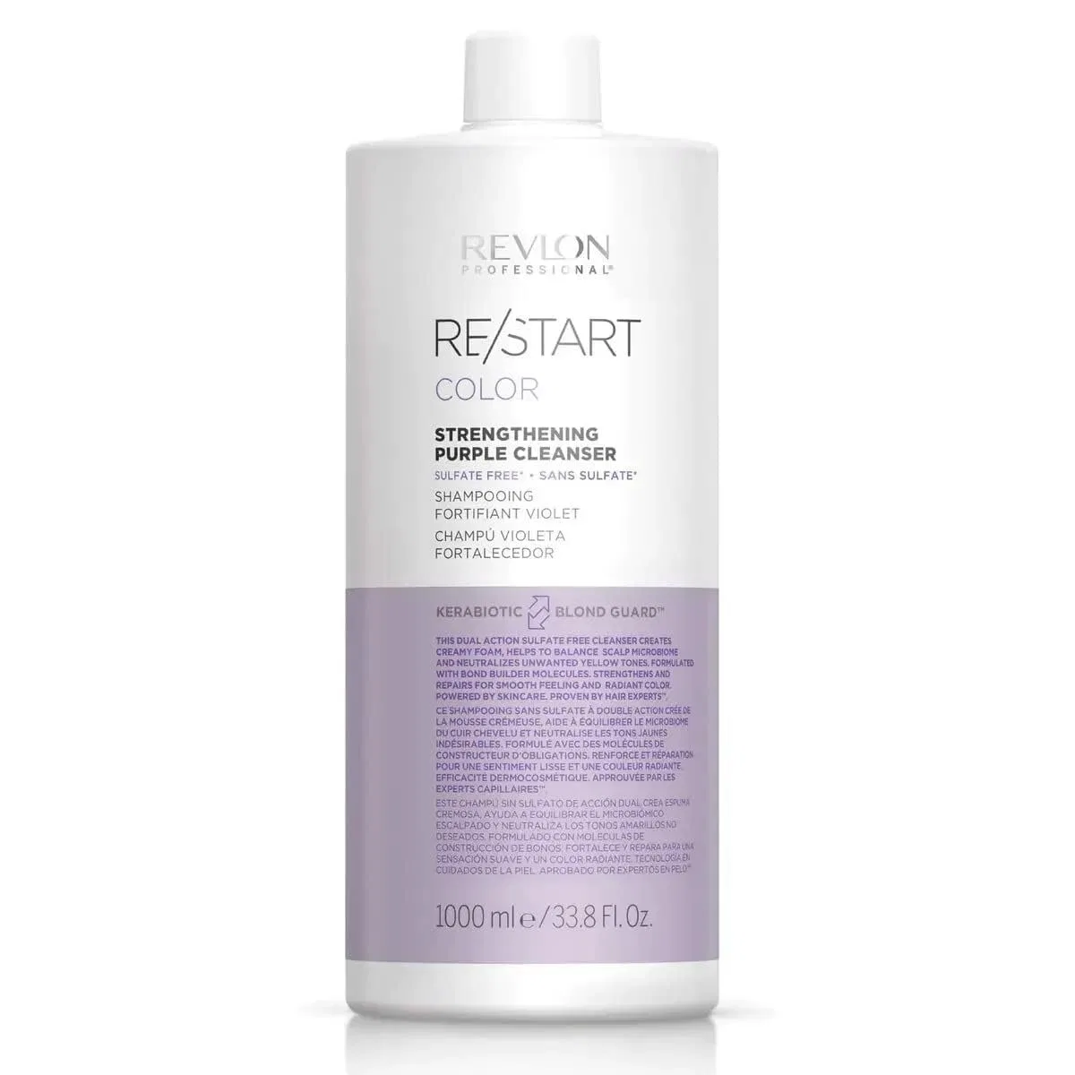 Фиолетовый очищающий шампунь REVLON PROFESSIONAL ReStart Purple Cleanser, 1000 мл Revlon Professional, Multi-Coloured