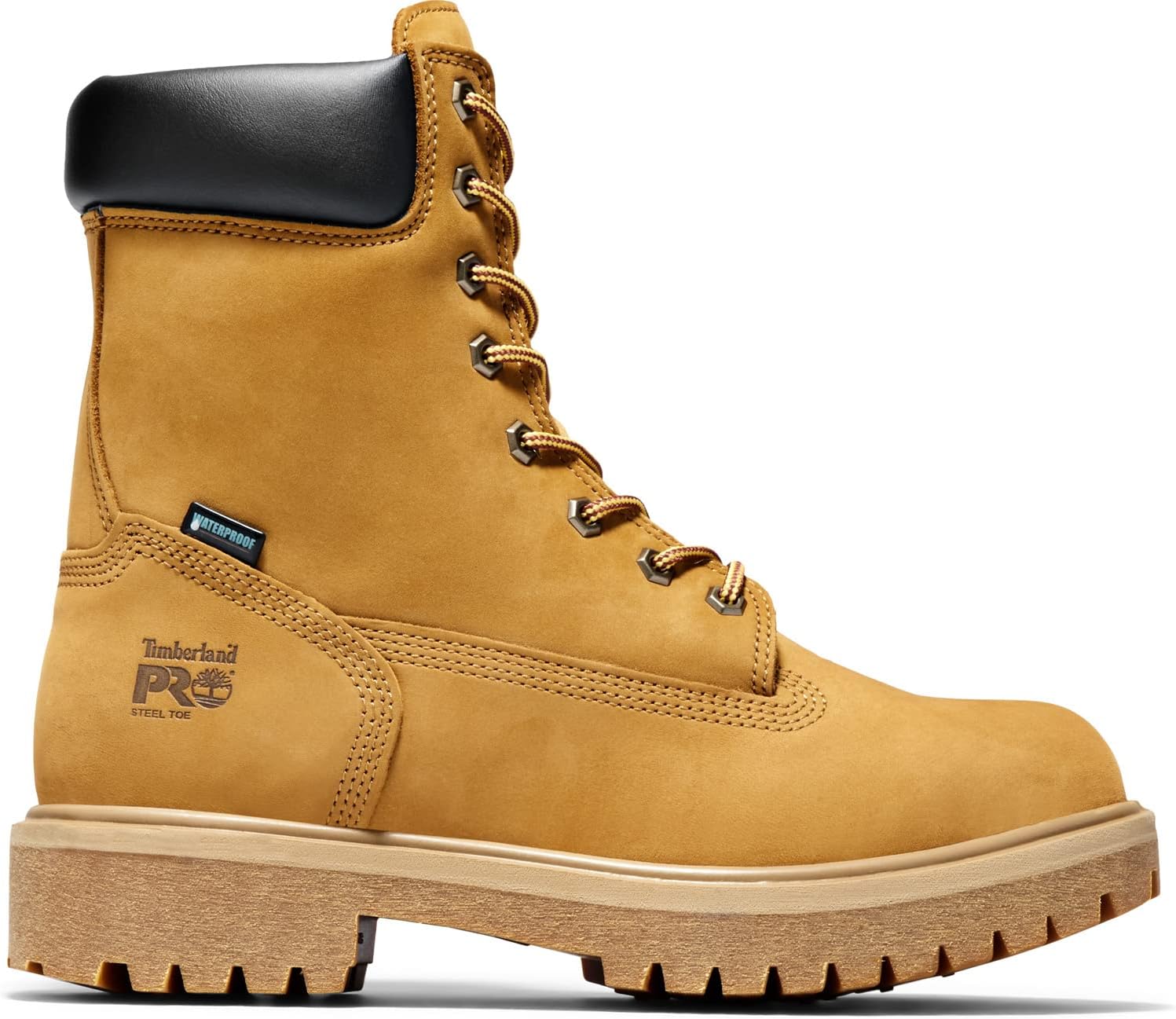 Timberland PRO мужские промышленные рабочие ботинки с прямым креплением, 8 дюймов, стальной защитный носок, утепленные, водонепроницаемые, Wheat-Original — фото 3