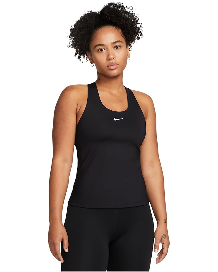 

Топ Nike Dri-fit Swoosh Bra Tank, цвет Black/Black/White