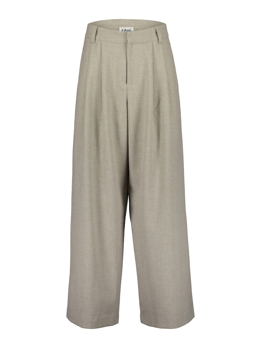 

Широкие брюки со складками спереди BLUE SEVEN, темно-бежевый